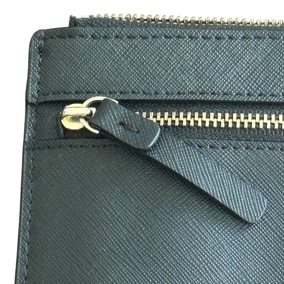 KATE SPADE Black Leather Wristlet Gold Hardware - Picture 4 of 15